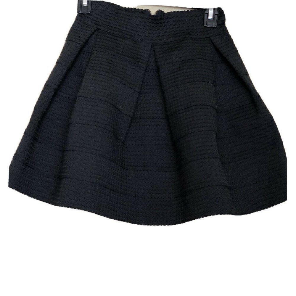 Devlin Deep Black Womens Size Xs Textured Skirt